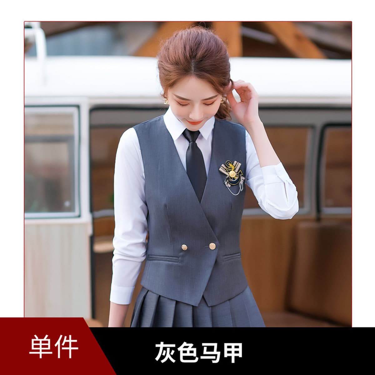 Трансграничная весна новый стиль колледжа JK униформа профессиональный костюм плиссированная юбка иностранная мода маленький...