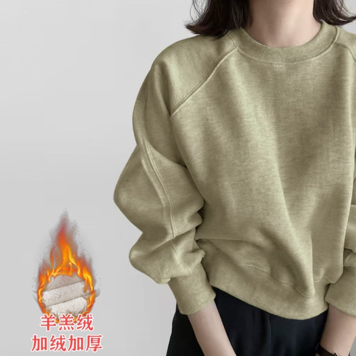 Женская толстовка, новинка 2025 года, модная модная стильная весенне-осенняя флисовая утолщенная короткая миниатюрная серая...