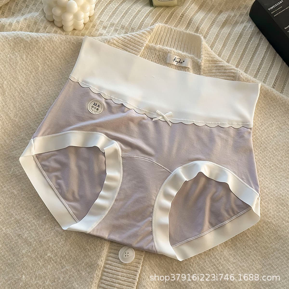 С высокой талией и животом 60 хлопковых трусиков большого размера Модер, женщины 230 кг 10A бактериостатический хлопок,...