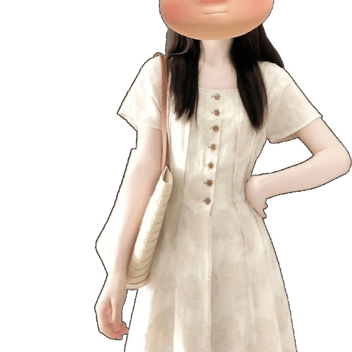 Миниатюрное темпераментное платье с квадратным вырезом в студенческом стиле для женщин, летнее новое стильное легкое...