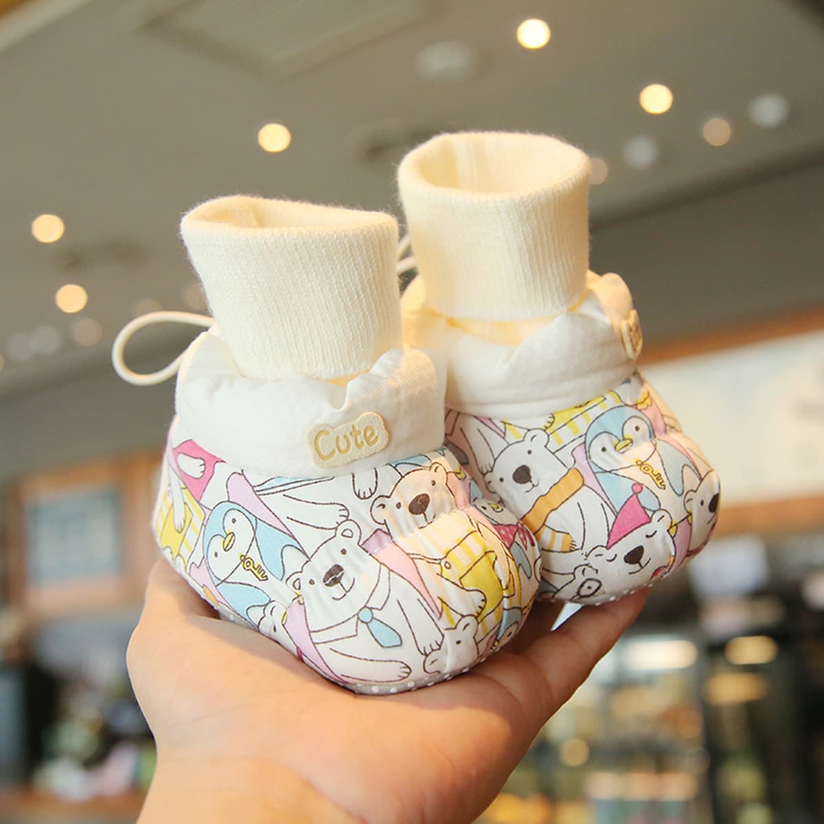 Детская хлопчатобумажная обувь зимой мягкая подошва детская обувь обувь теплая новорожденная обувь предотвращает спады 0-1...