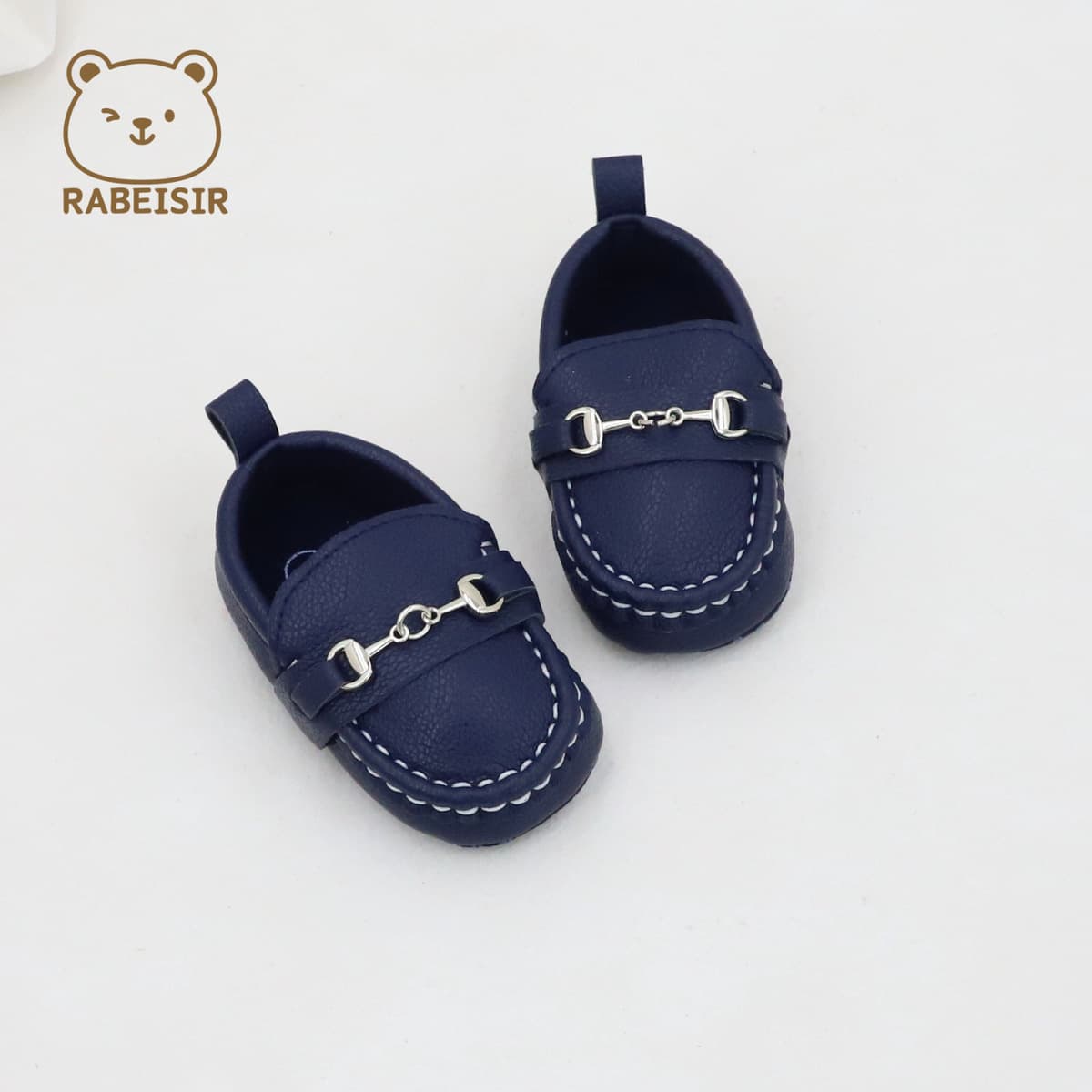 Весенне-Осенняя детская обувь для малышей Нескользящая легкая обувь спереди Мокасины с цепочкой для мальчиков и девочек...