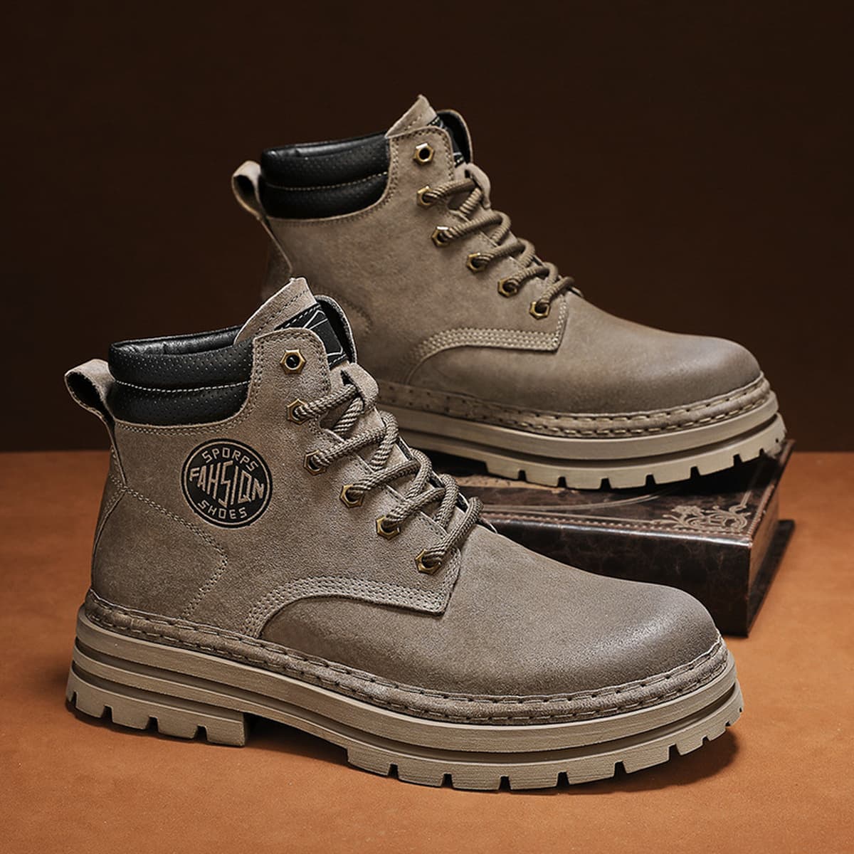 Мужские ботинки Putian с внутренней утолщенной подошвой, которую нельзя кикнуть на открытом воздухе, походная рабочая обувь...