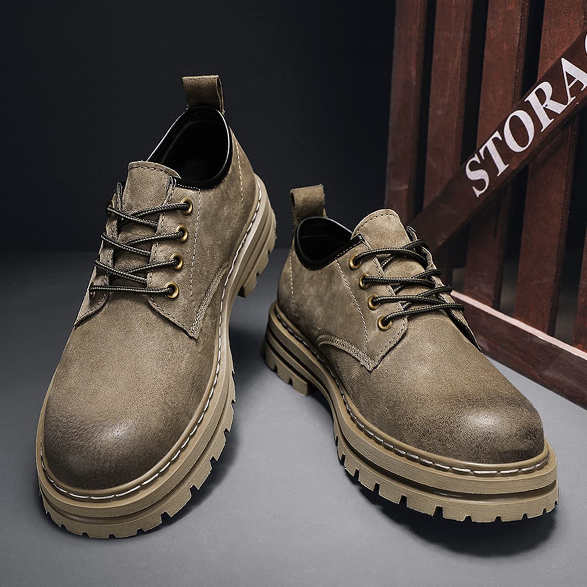 Мужские ботинки Putian с внутренней утолщенной подошвой, которую нельзя кикнуть на открытом воздухе, походная рабочая обувь...