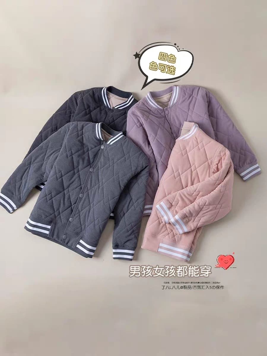 Комплект школьной формы для девочек: теплая хлопковая куртка и брюки, детская хлопковая термобелье, средний и большой...