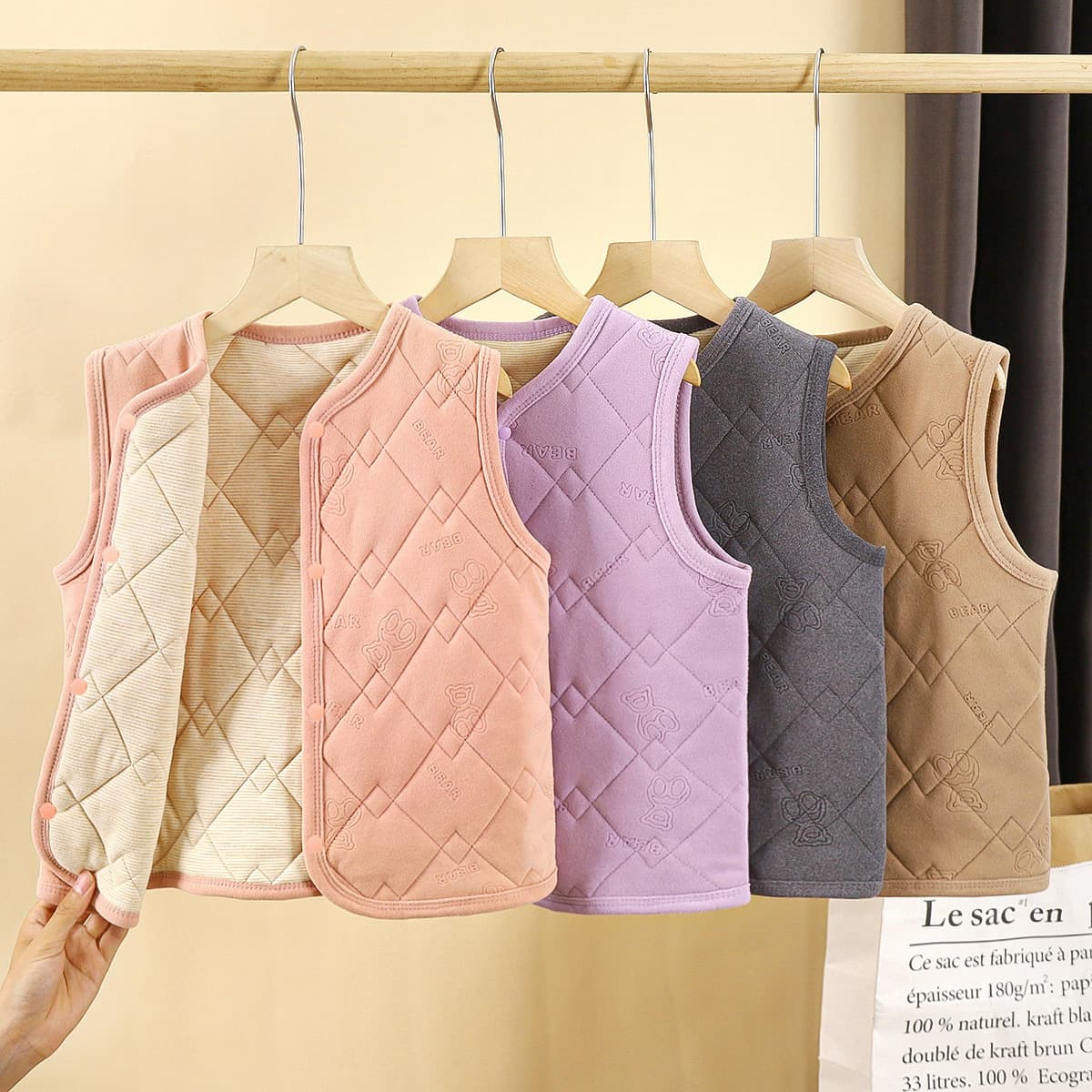 Детская школьная форма артефакт осень-зима новый трехслойный стеганый хлопок для мальчиков