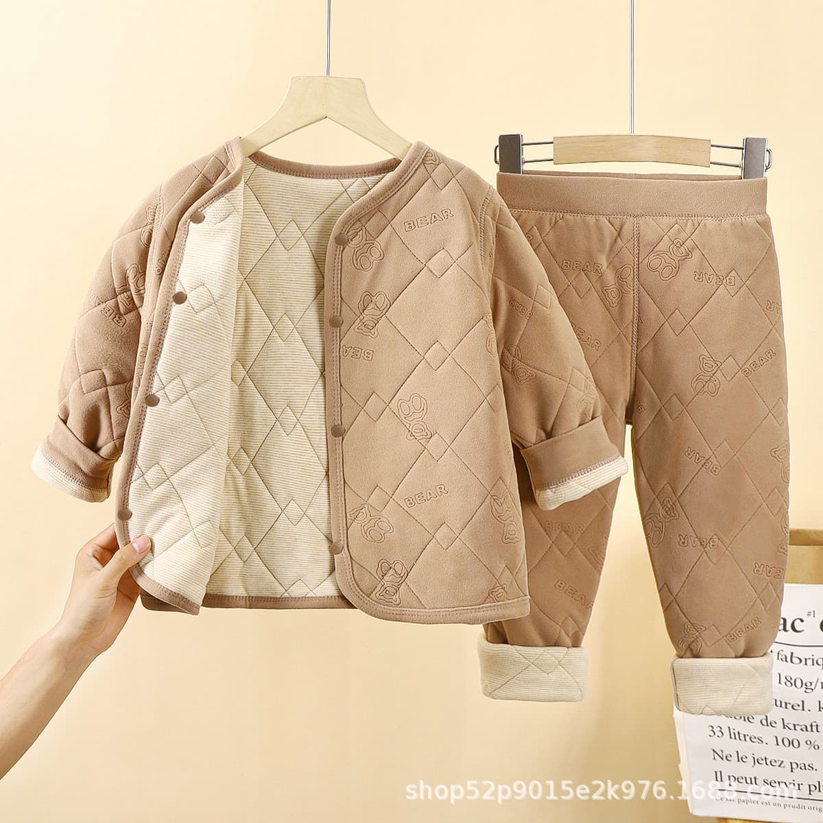 Детская школьная форма артефакт осень-зима новый трехслойный стеганый хлопок для мальчиков