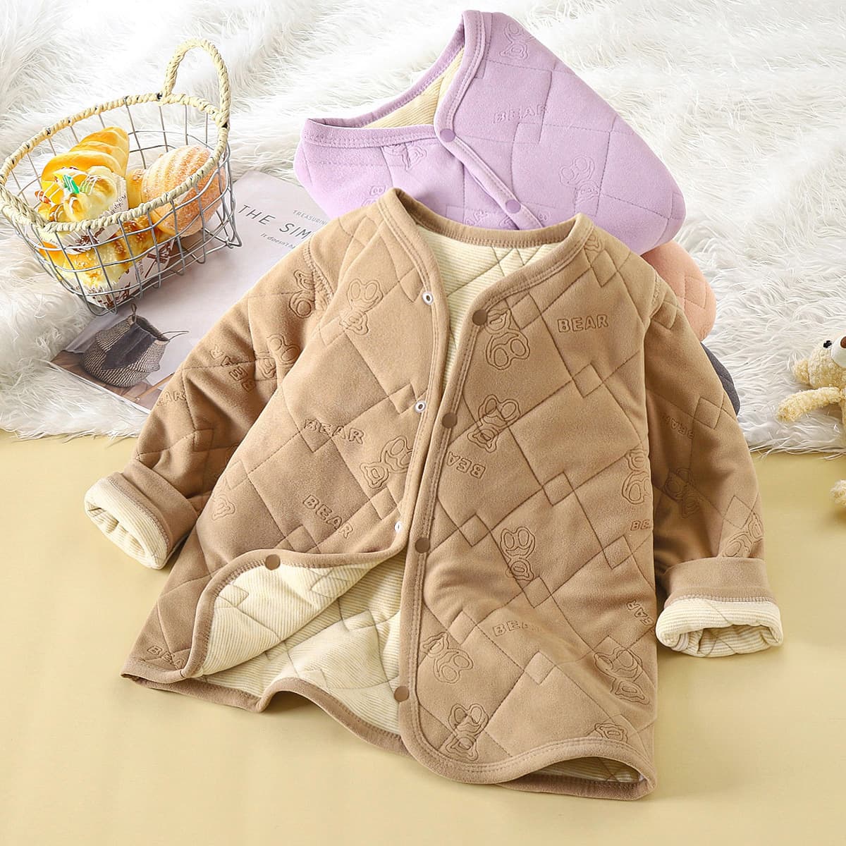 Детская школьная форма артефакт осень-зима новый трехслойный стеганый хлопок для мальчиков