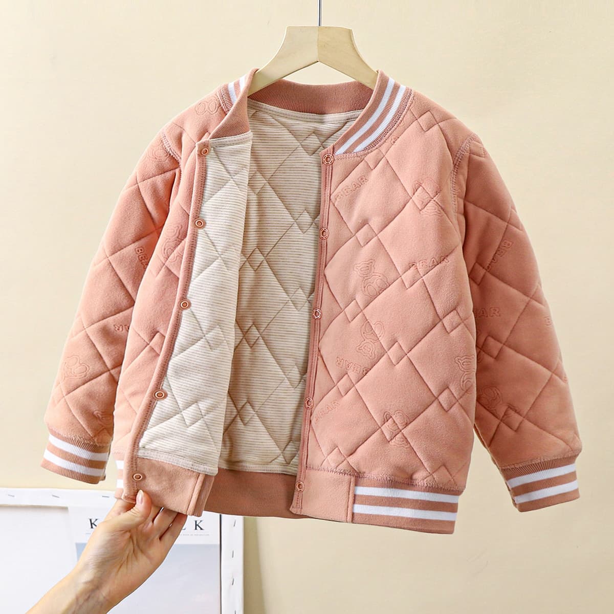 Детская школьная форма артефакт осень-зима новый трехслойный стеганый хлопок для мальчиков