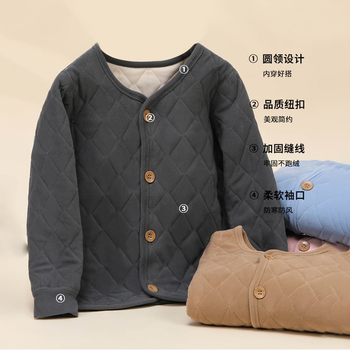 Детская хлопковая одежда, осенне-зимняя новинка, утепленная куртка для мальчиков 500 г, теплая хлопковая куртка с подкладкой...