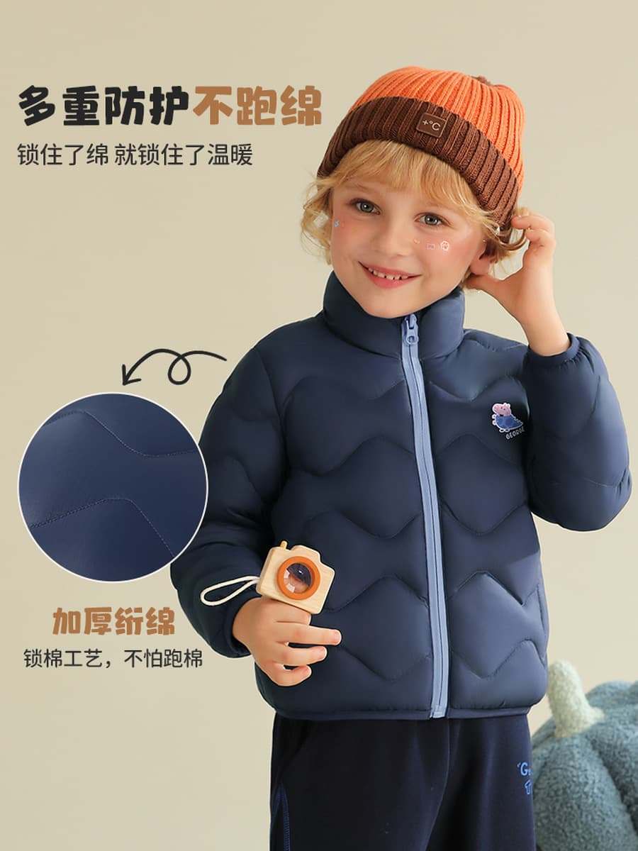 Page Page Детская одежда для детей плюшевая утолщеная хлопчатобумажная одежда зимой новый ребенок среднего возраста теплый...