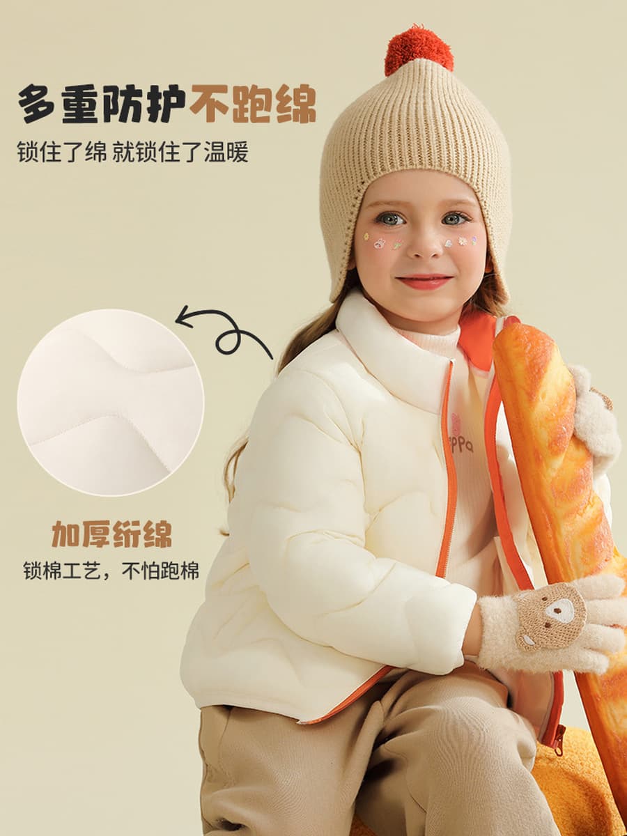 Page Page Детская одежда для детей плюшевая утолщеная хлопчатобумажная одежда зимой новый ребенок среднего возраста теплый...
