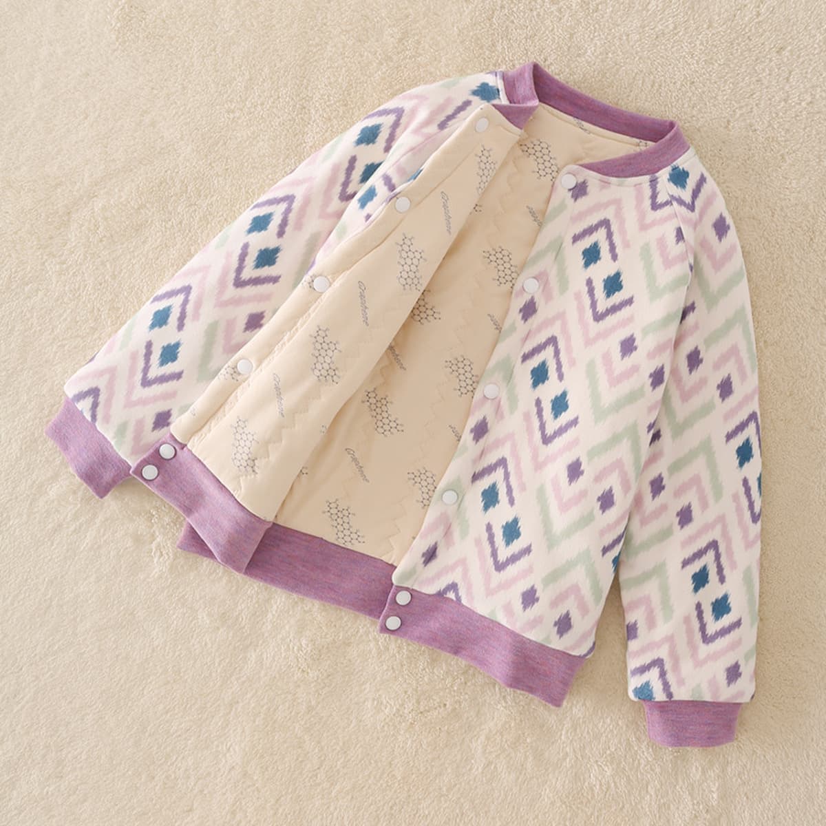 Детская хлопчатобумажная куртка внутри дергата