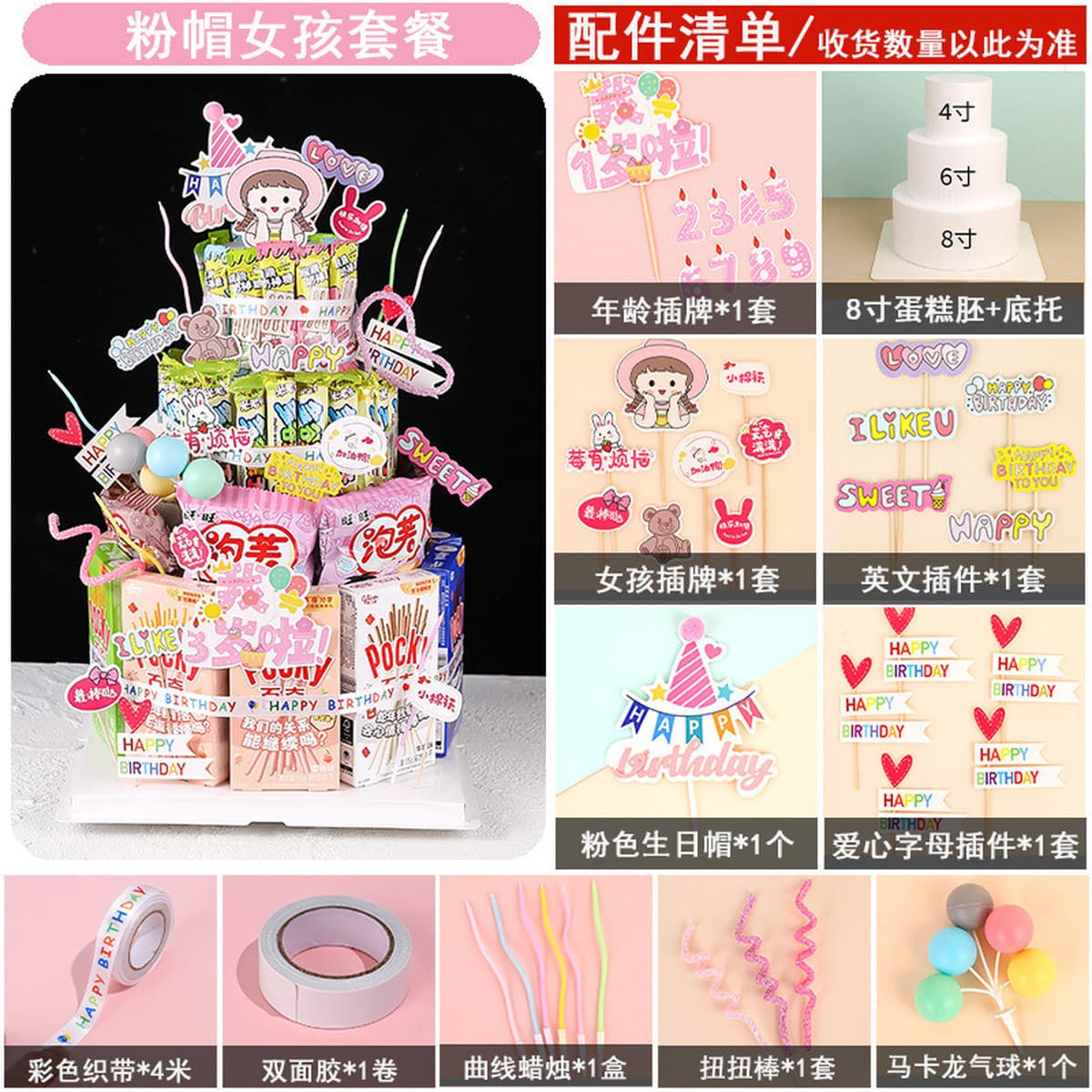 Реквизит для дня рождения, ритуальные закуски, торт, материал «сделай сам», детская модель, пенопластовые украшения