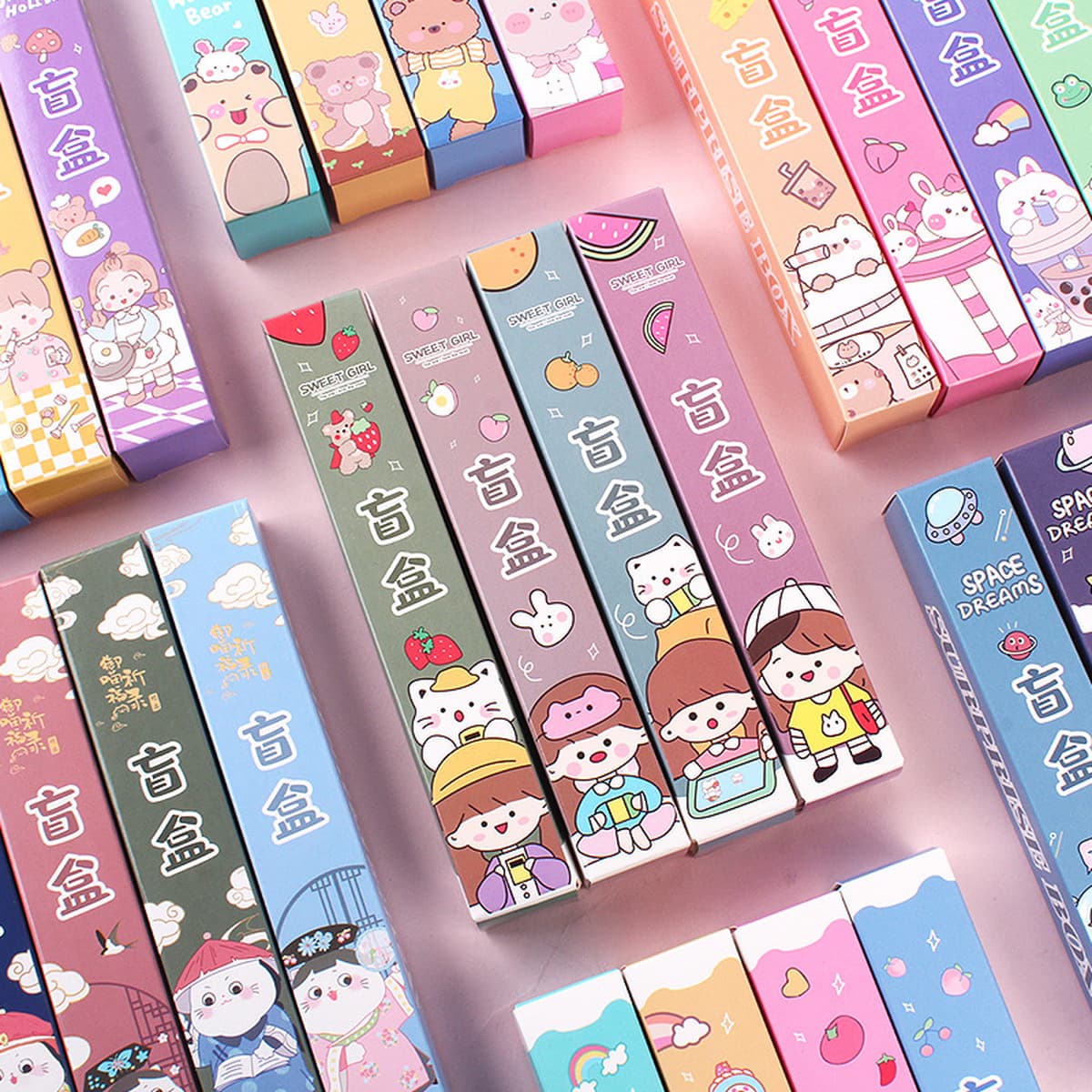 Гелевая ручка канцелярские принадлежности Слепая Коробка Дети начальной школы Мальчики Девочки Обучающие канцелярские...