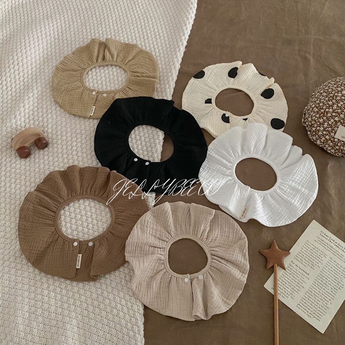 360-градусное детское полотенце для рта в скандинавском стиле 4 слоя чистой хлопчатобумажной пряжи для предотвращения рвоты...