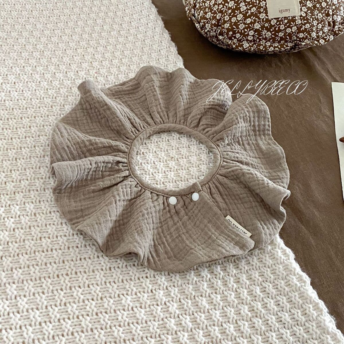 360-градусное детское полотенце для рта в скандинавском стиле 4 слоя чистой хлопчатобумажной пряжи для предотвращения рвоты...