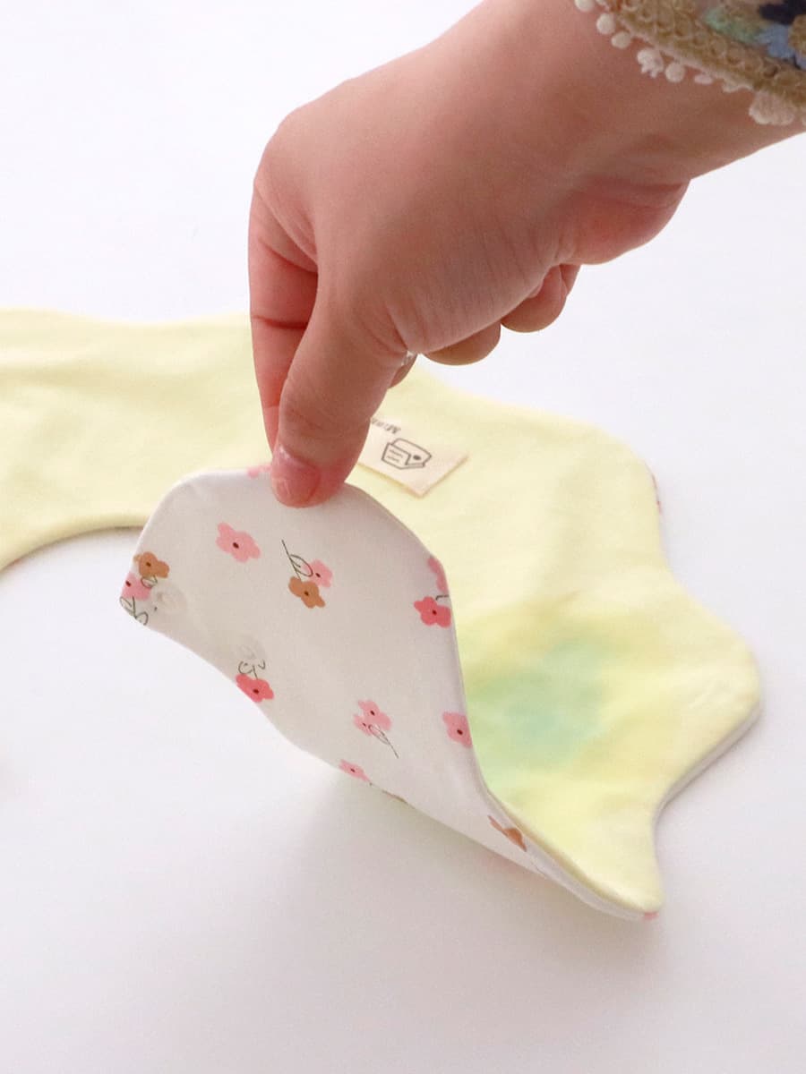 Двусторонний увеличенный водонепроницаемый нагрудник Yiwanbao для младенцев 0-2 лет, тип A, из чистого хлопка