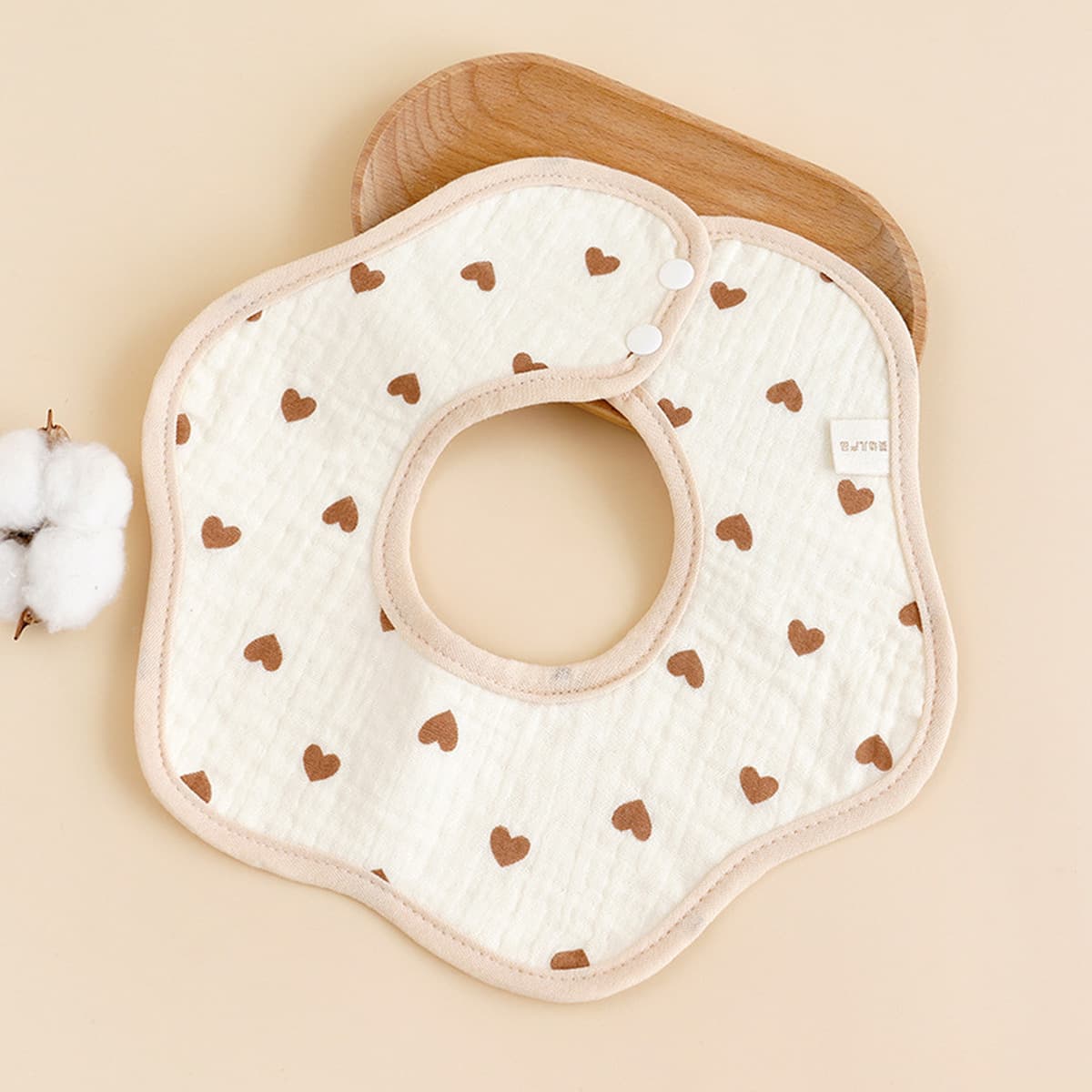 Детское полотенце для слюны, вращающийся на 360 градусов водонепроницаемый нагрудник для новорожденных, нагрудник из чистого...