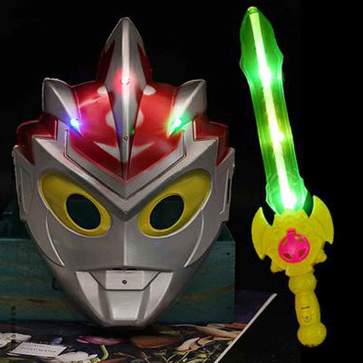 Меч-флэш, лазерная маска серии Ultra, детский меч-трансформер, светящаяся вспышка, пистолет, игрушечный меч для мальчиков