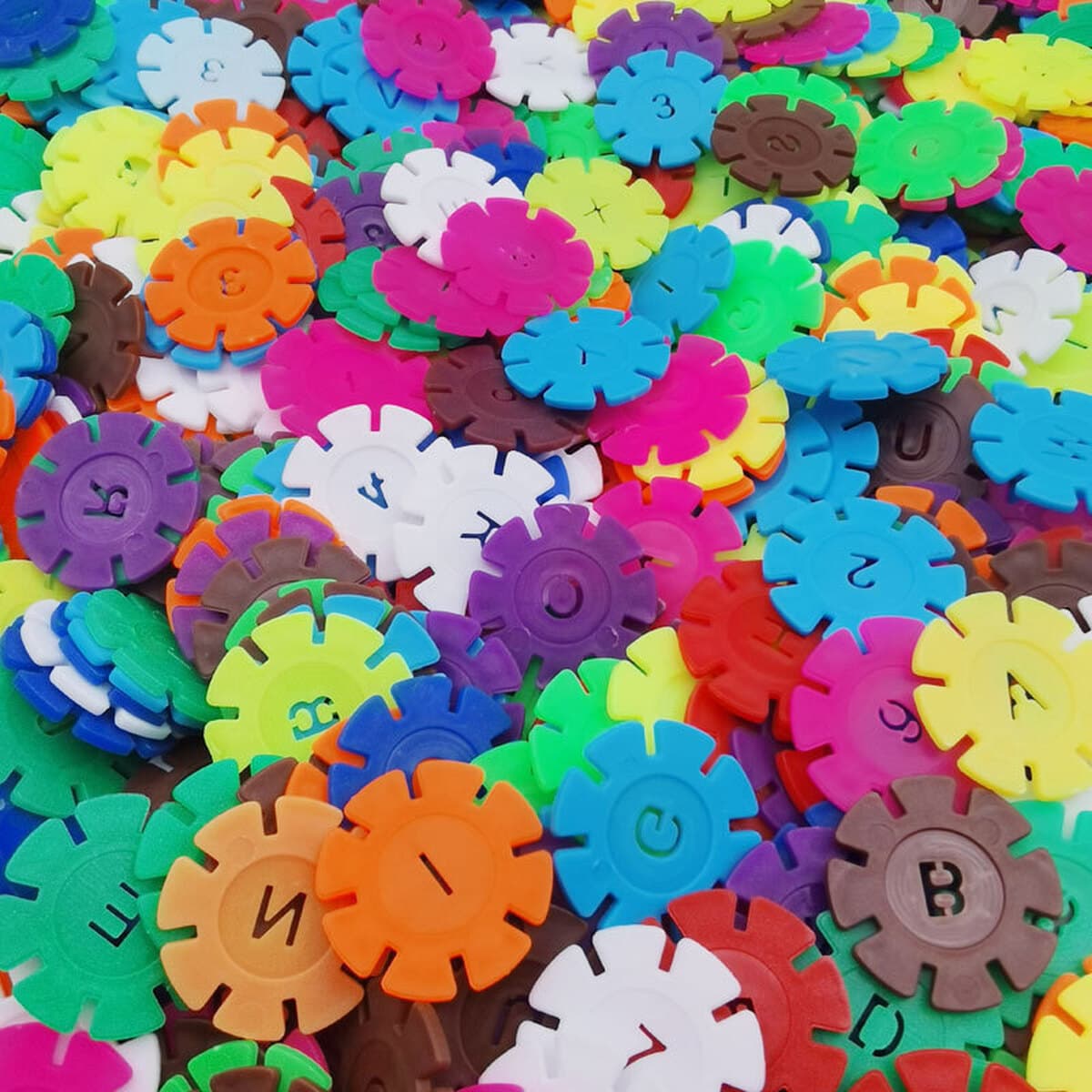 Сборные строительные блоки Snowflake Детские пластиковые собранные средние утолщенные Развивающие игрушки для мальчиков и...