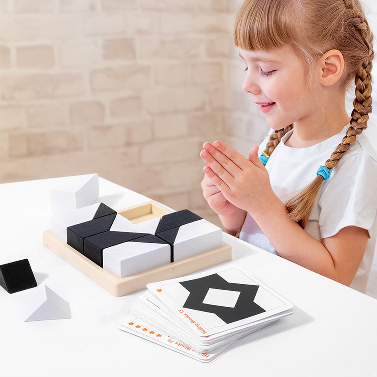 Скрытые строительные блоки, развивающие игрушки-головоломки для развития пространственного мышления и воображения детей,...