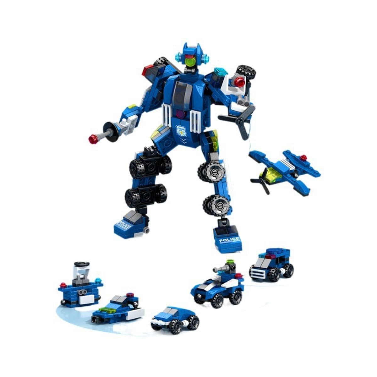 Совместимость с Lego Engineering Car пожарная машина шесть в одном Детская головоломка в сборке строительных блоков для...