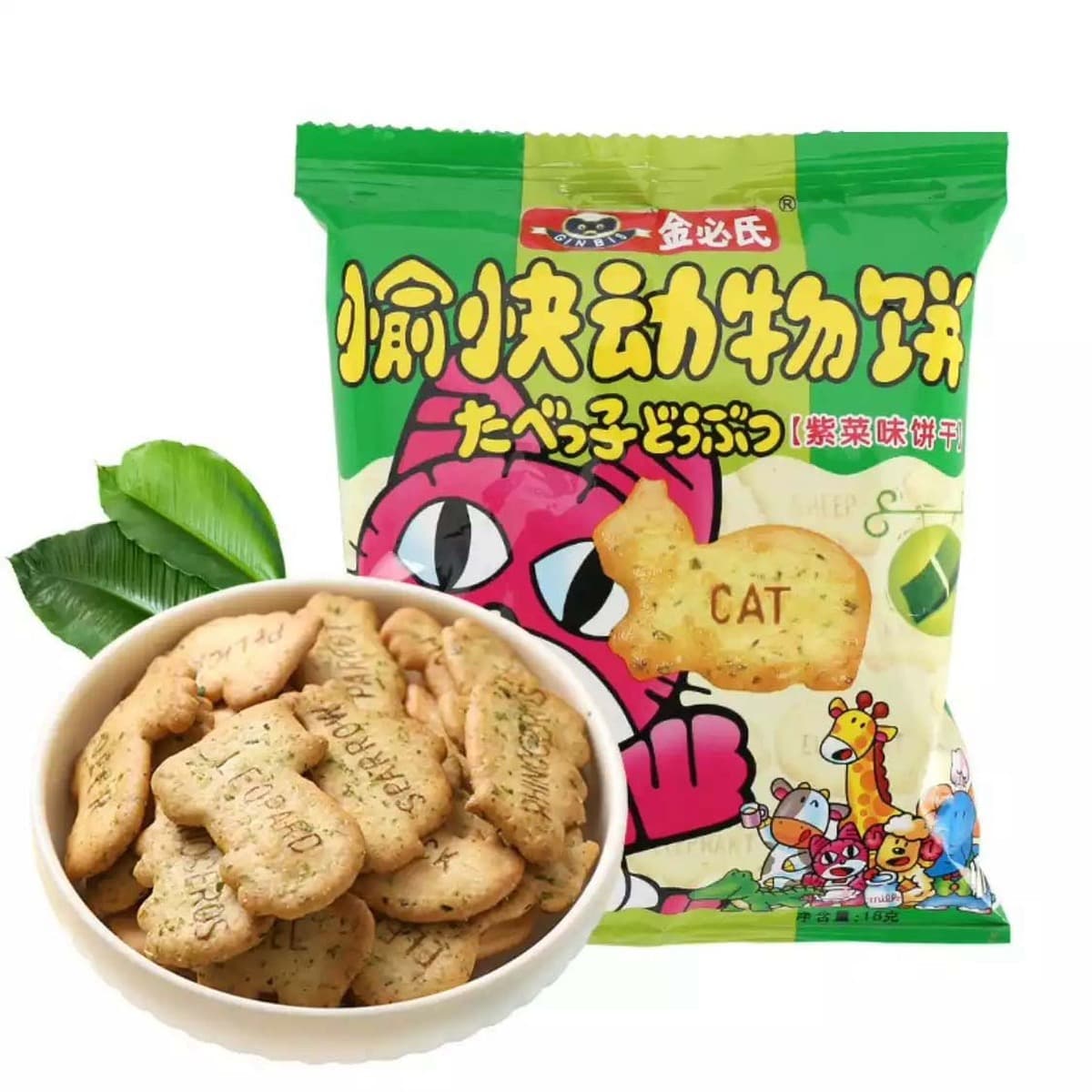 Детское печенье Jinbi's Happy Animal, 18 г, детское печенье, закуски, 18 г
