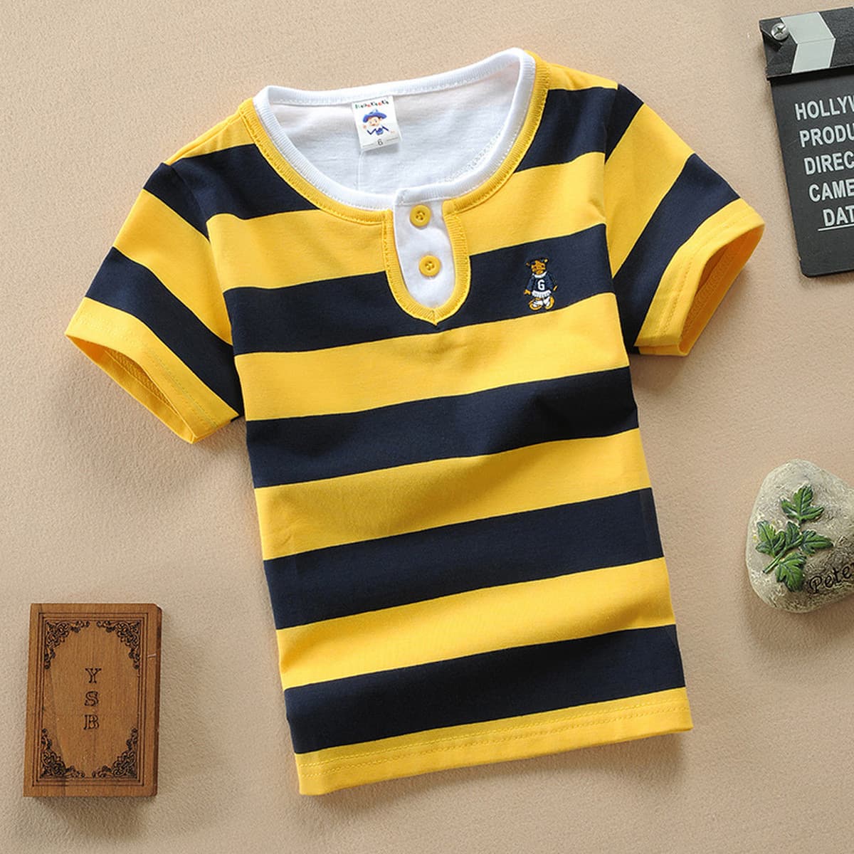 Детская одежда для детей и старшего возраста. Летняя футболка из чистого хлопка с круглым вырезом и короткими рукавами. 2025...