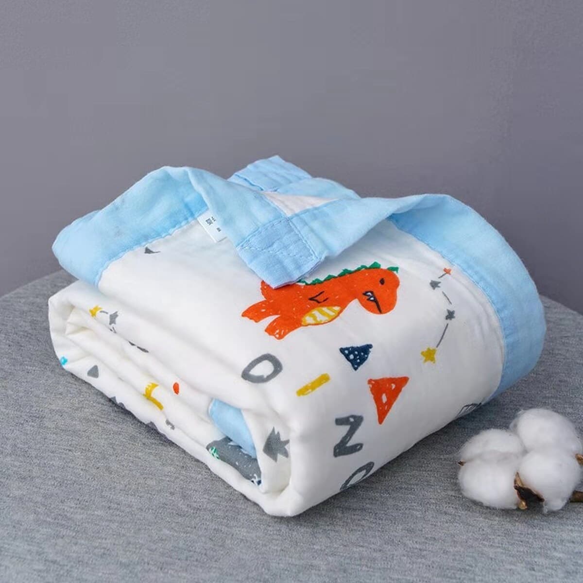 Детское одеяло весна-осень из чистого хлопка высокой плотности, шестислойное Марлевое банное полотенце, утолщенное...