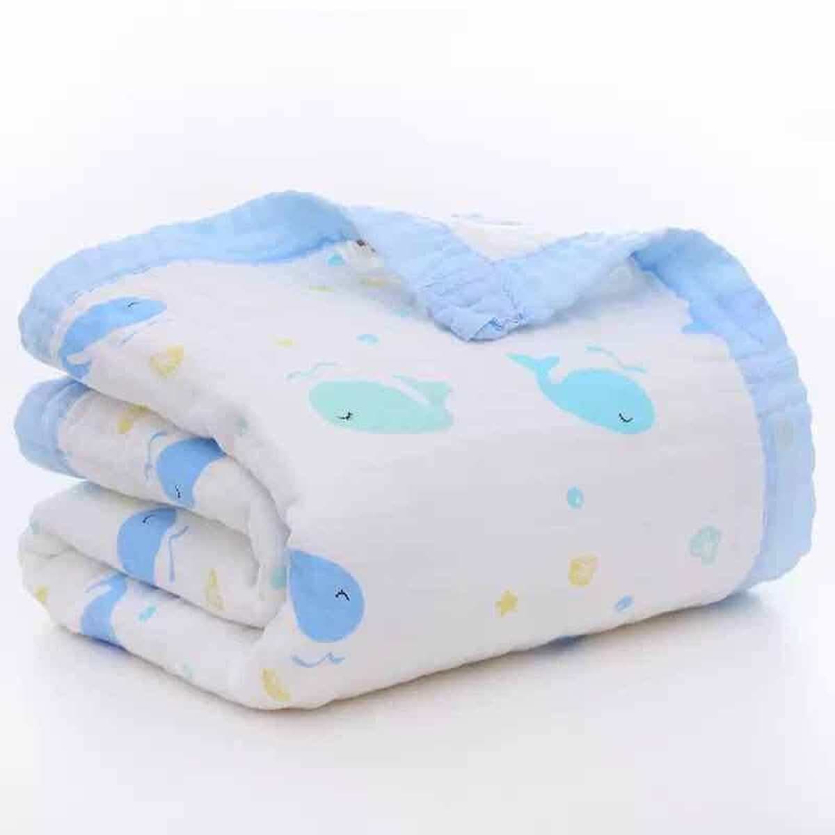 Детское одеяло весна-осень из чистого хлопка высокой плотности, шестислойное Марлевое банное полотенце, утолщенное...