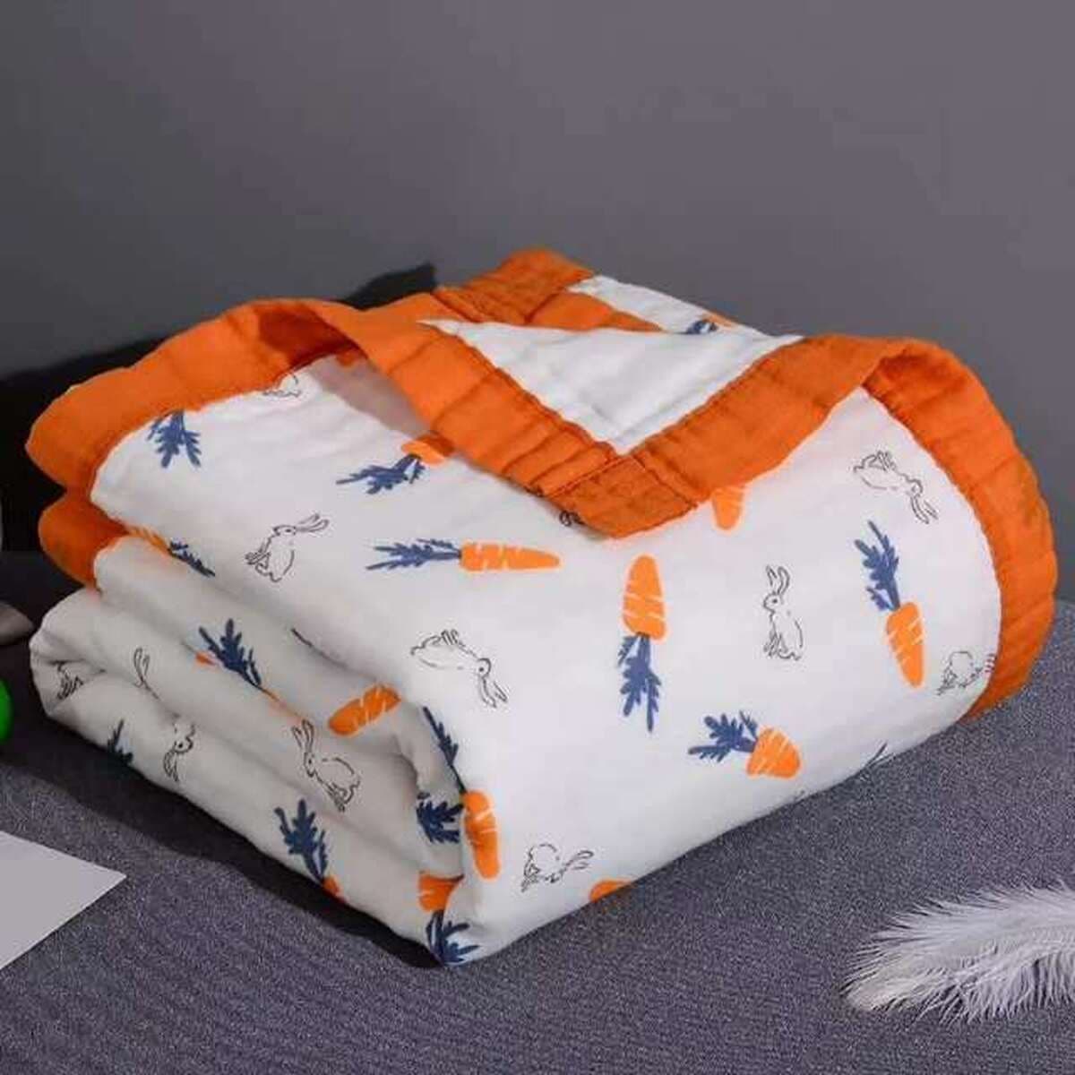 Детское одеяло весна-осень из чистого хлопка высокой плотности, шестислойное Марлевое банное полотенце, утолщенное...