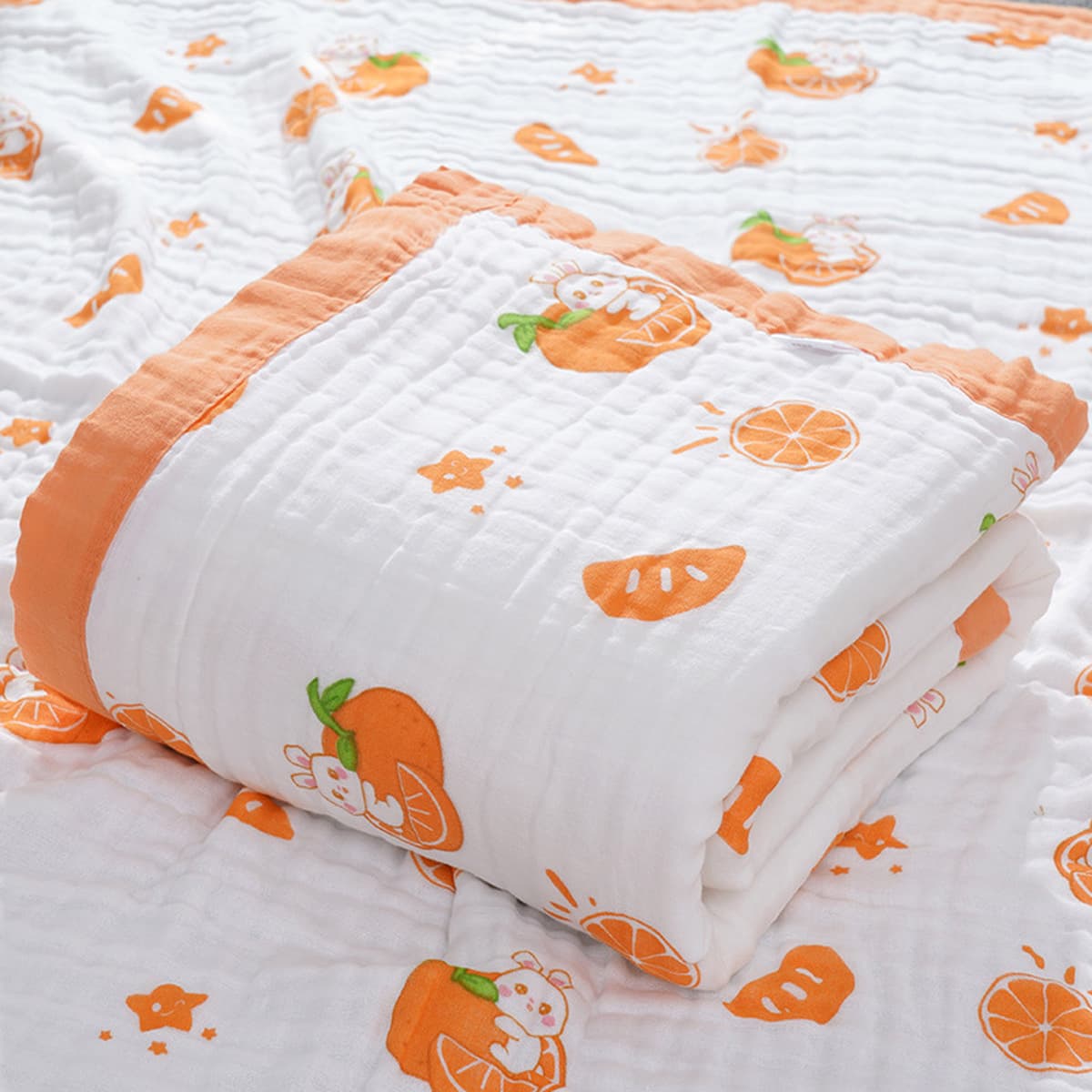 Детское одеяло весна-осень из чистого хлопка высокой плотности, шестислойное Марлевое банное полотенце, утолщенное...