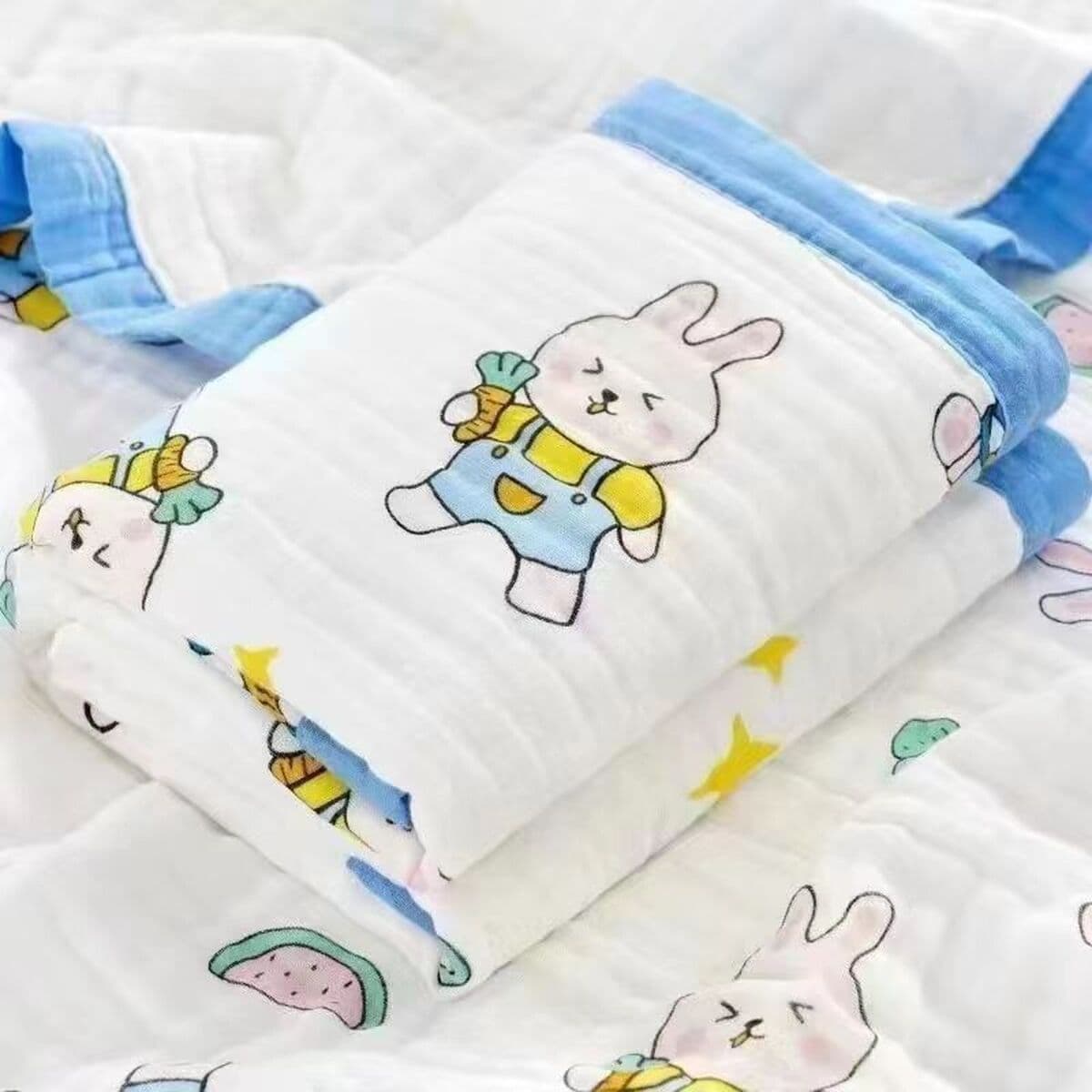 Детское одеяло весна-осень из чистого хлопка высокой плотности, шестислойное Марлевое банное полотенце, утолщенное...