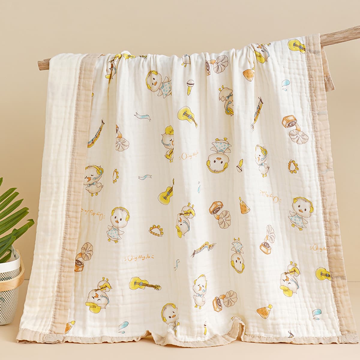 Детское одеяло весна-осень из чистого хлопка высокой плотности, шестислойное Марлевое банное полотенце, утолщенное...