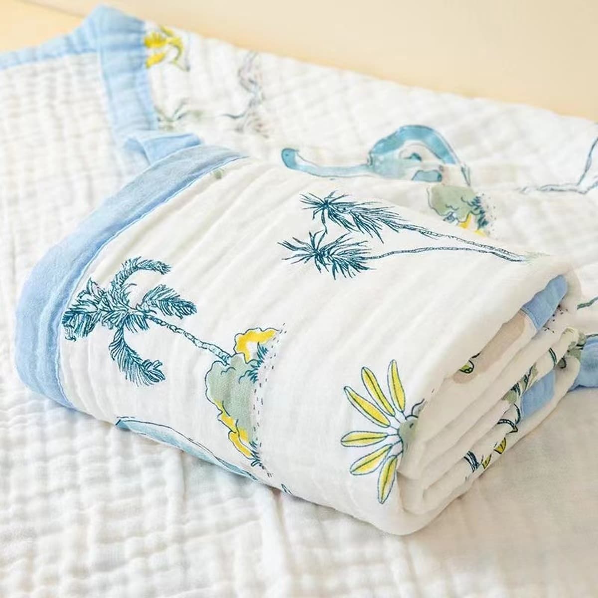 Детское одеяло весна-осень из чистого хлопка высокой плотности, шестислойное Марлевое банное полотенце, утолщенное...
