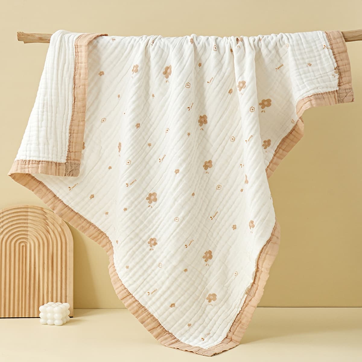 Детское одеяло весна-осень из чистого хлопка высокой плотности, шестислойное Марлевое банное полотенце, утолщенное...