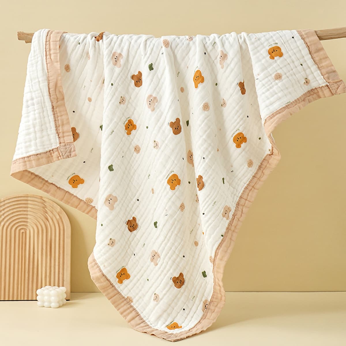 Детское одеяло весна-осень из чистого хлопка высокой плотности, шестислойное Марлевое банное полотенце, утолщенное...