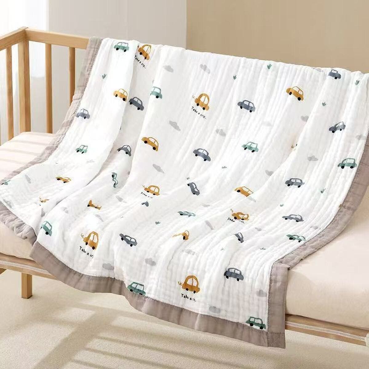 Детское одеяло весна-осень из чистого хлопка высокой плотности, шестислойное Марлевое банное полотенце, утолщенное...