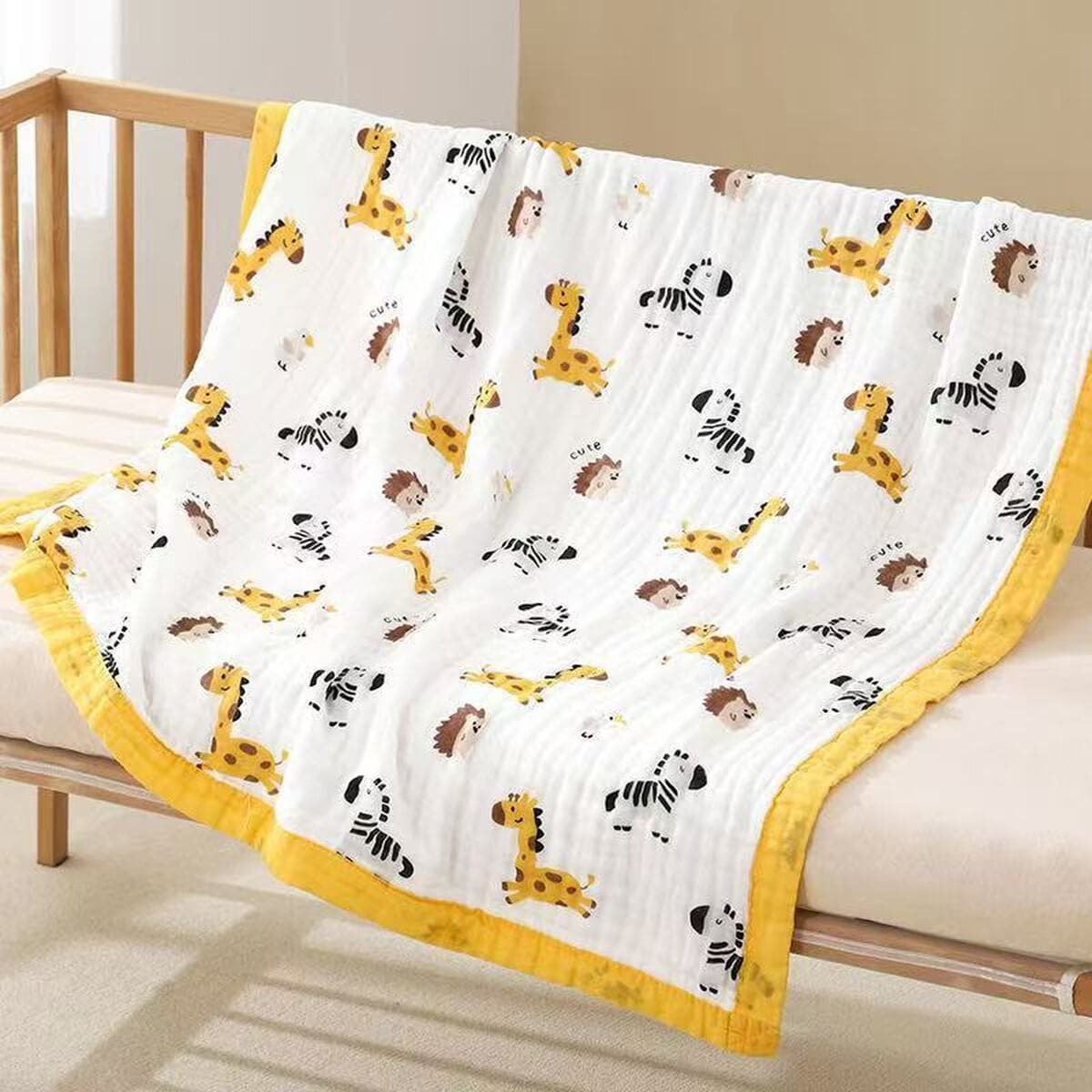 Детское одеяло весна-осень из чистого хлопка высокой плотности, шестислойное Марлевое банное полотенце, утолщенное...