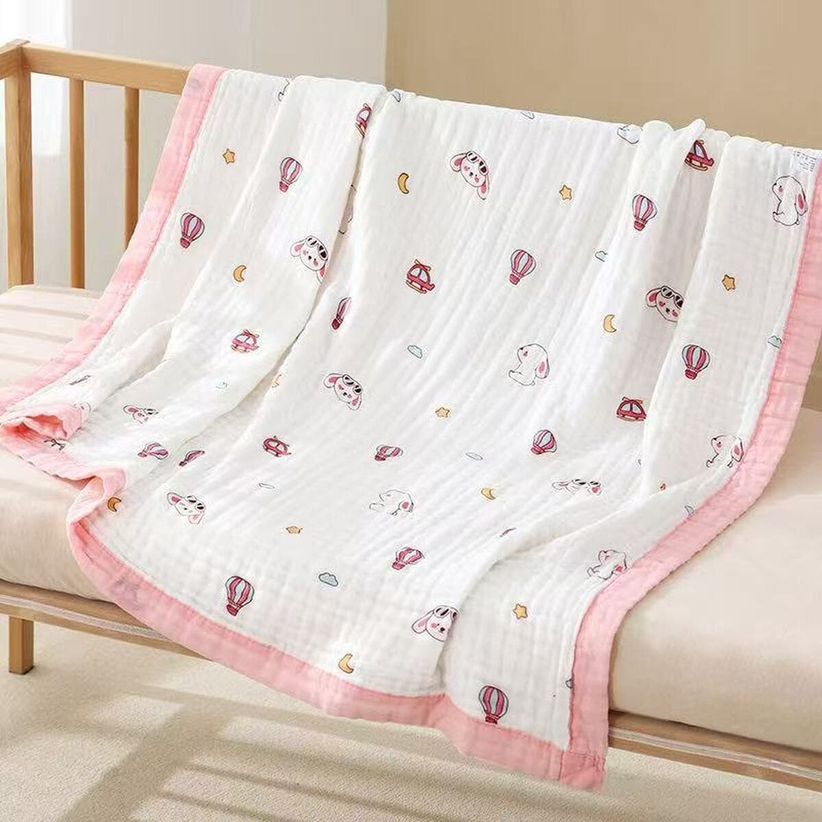 Детское одеяло весна-осень из чистого хлопка высокой плотности, шестислойное Марлевое банное полотенце, утолщенное...