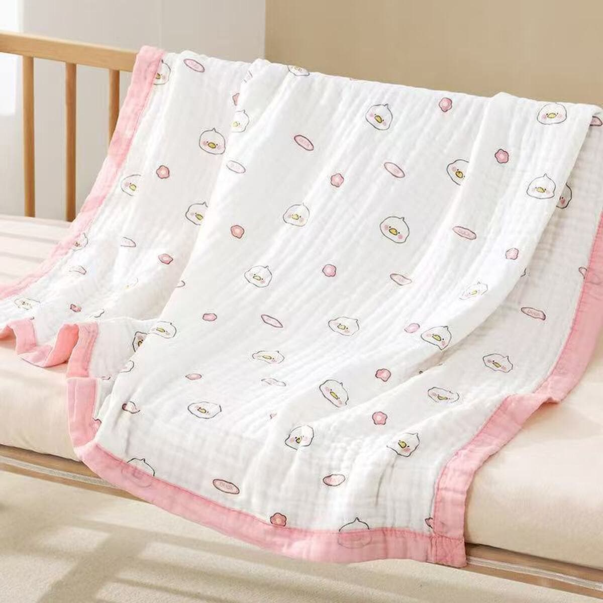 Детское одеяло весна-осень из чистого хлопка высокой плотности, шестислойное Марлевое банное полотенце, утолщенное...