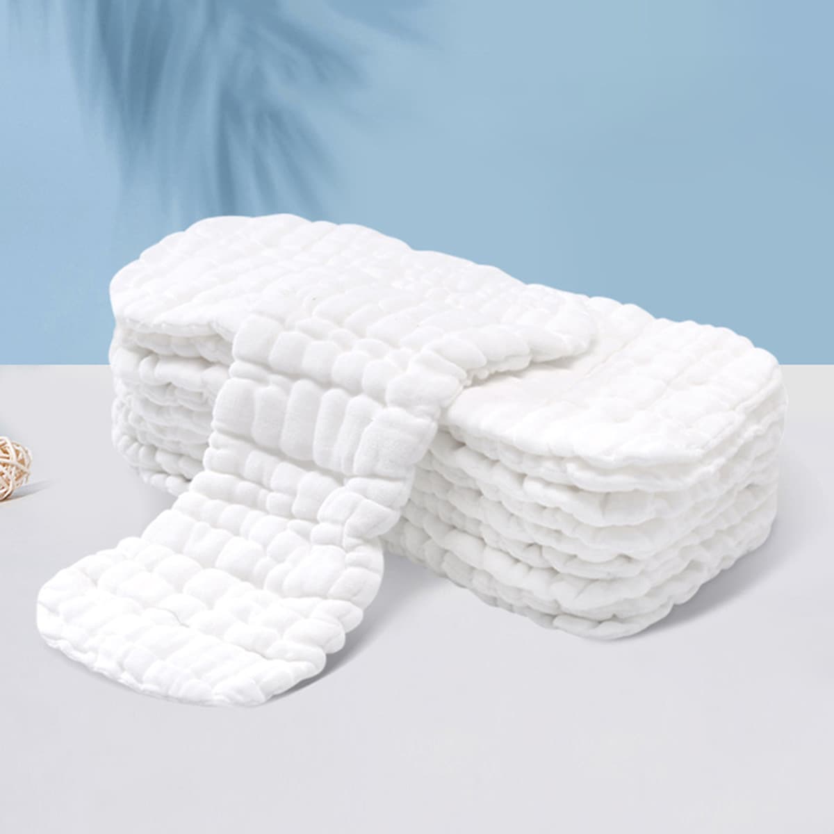 Детские подгузники из чистого хлопка, моющиеся марлевые подгузники для новорожденных, дышащая сеза, детское антикрасное...