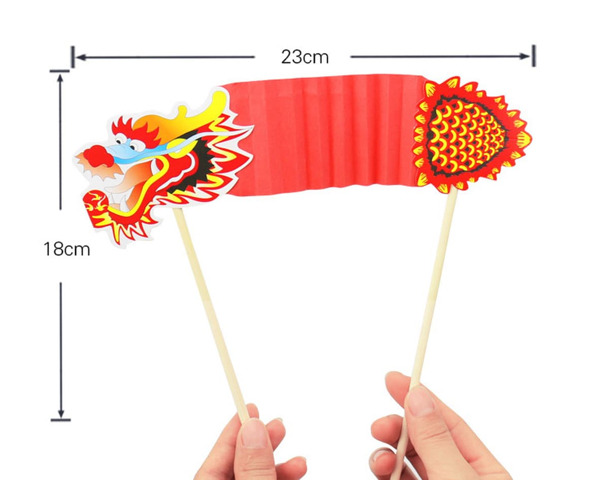 Фестиваль середины осени Танец дракона Цветок Дракон Год змеи Детский набор материалов ручной работы DIY Креативная паста...