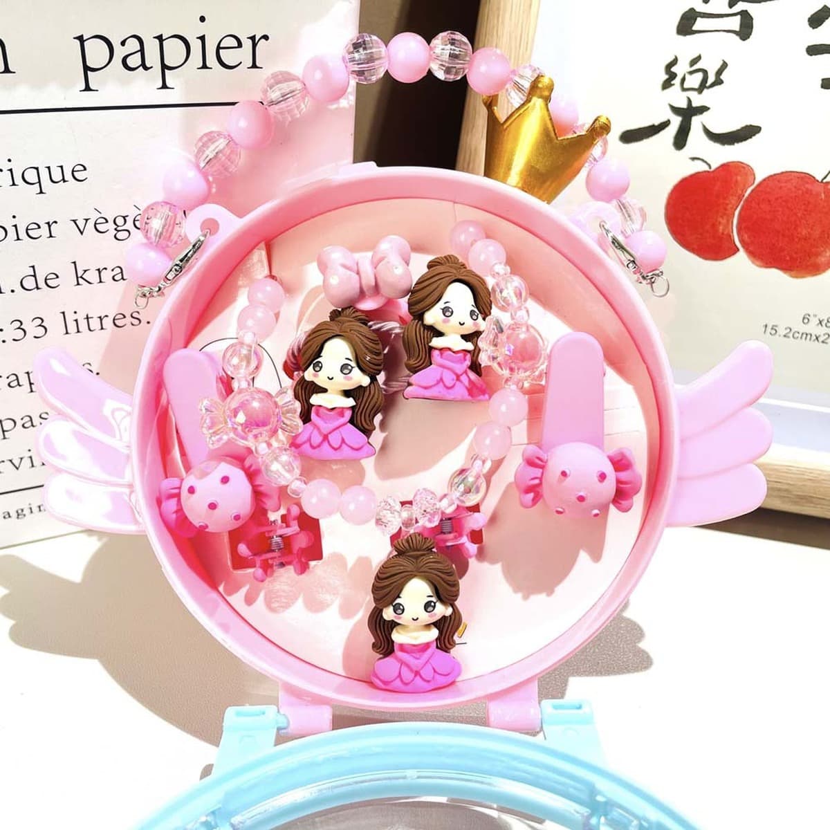 Новое детское мультяшное ожерелье костюм подарок на открытие школы детский сад русалка принцесса девушка аксессуары для...