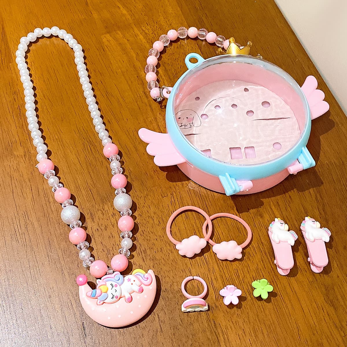 Новое детское мультяшное ожерелье костюм подарок на открытие школы детский сад русалка принцесса девушка аксессуары для...