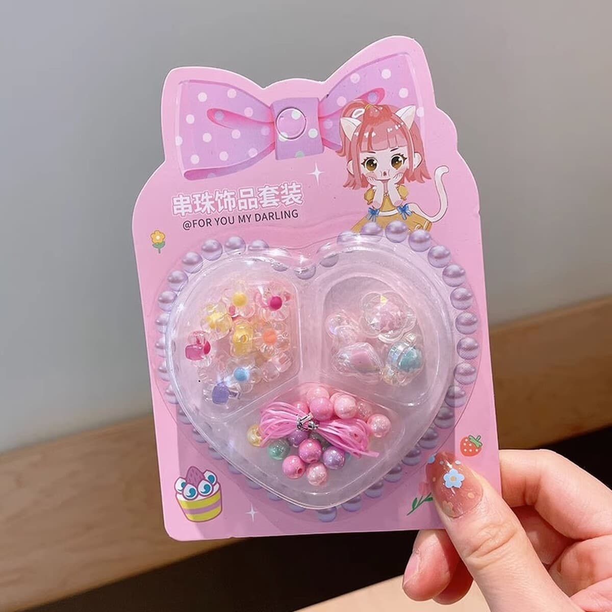 Детское ожерелье ручной работы из бисера своими руками, браслет, материал, посылка, детские развивающие игрушки для девочек,...