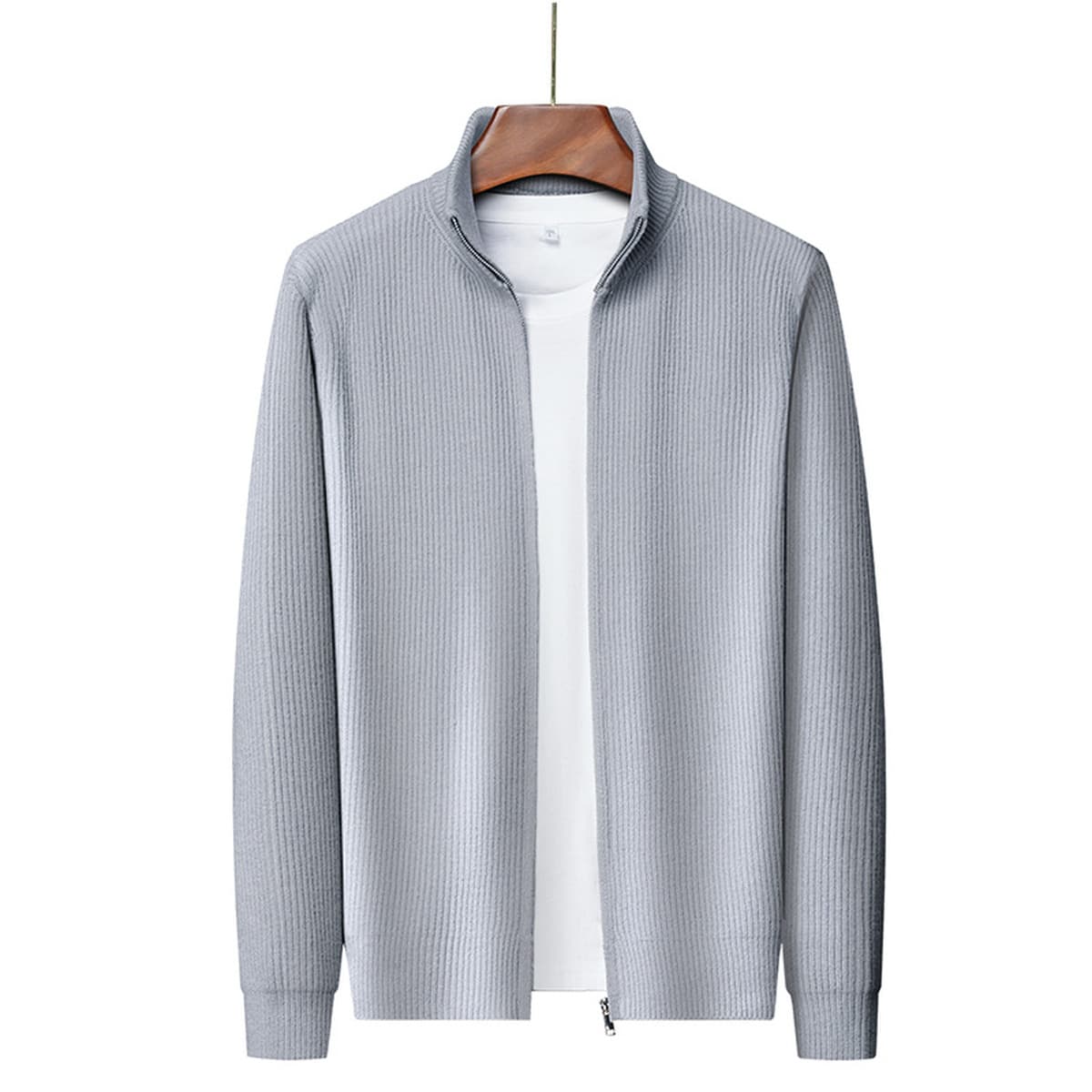 Свитер куртка мужская весна осень 2024 новый вязаный кардиган осень зима мужское пальто высокого класса водолазка свитер...