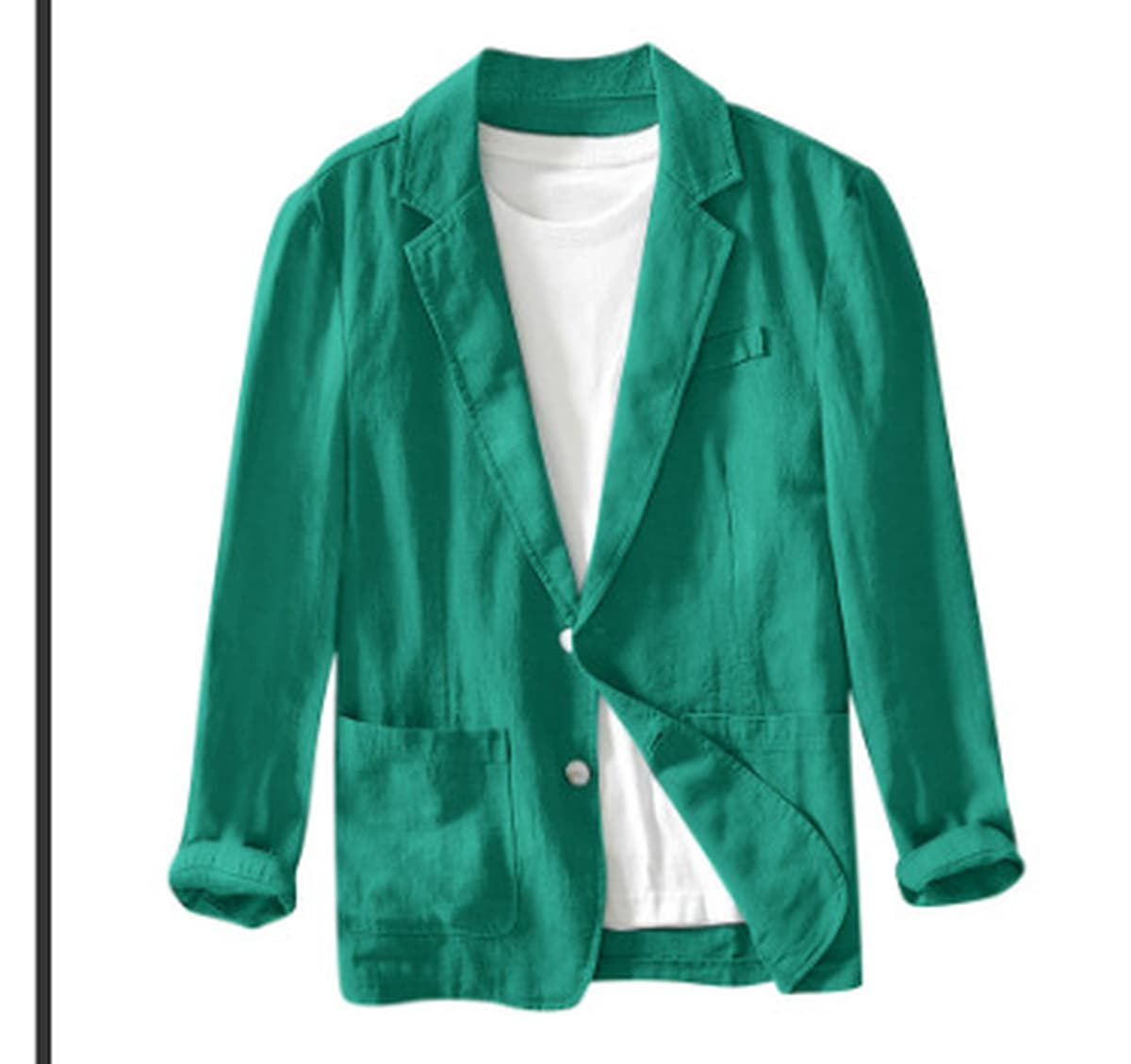 Мужская одежда через границу Популярный мужской повседневный костюм Amazon однослойная куртка однотонная повседневная модная...