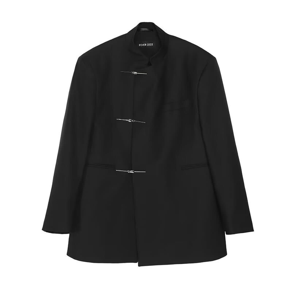 Новый китайский стиль китайского стиля Zhongshan костюм зеленый бамбук с пряжкой и воротником пиджак мужской костюм высокого...